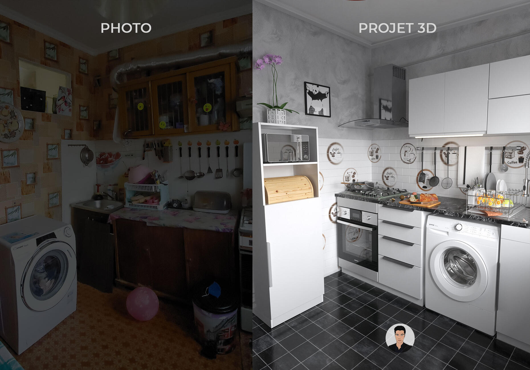 Visualisation d&#39;une renovation de cuisine