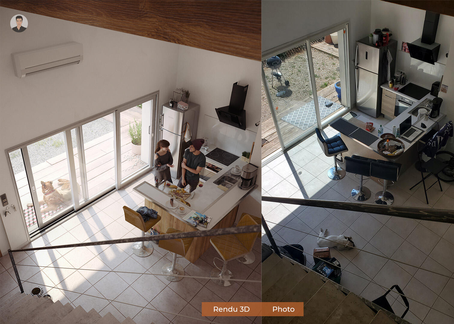 Rendu 3D photo réaliste fait par Graphiste 3D à Voiron