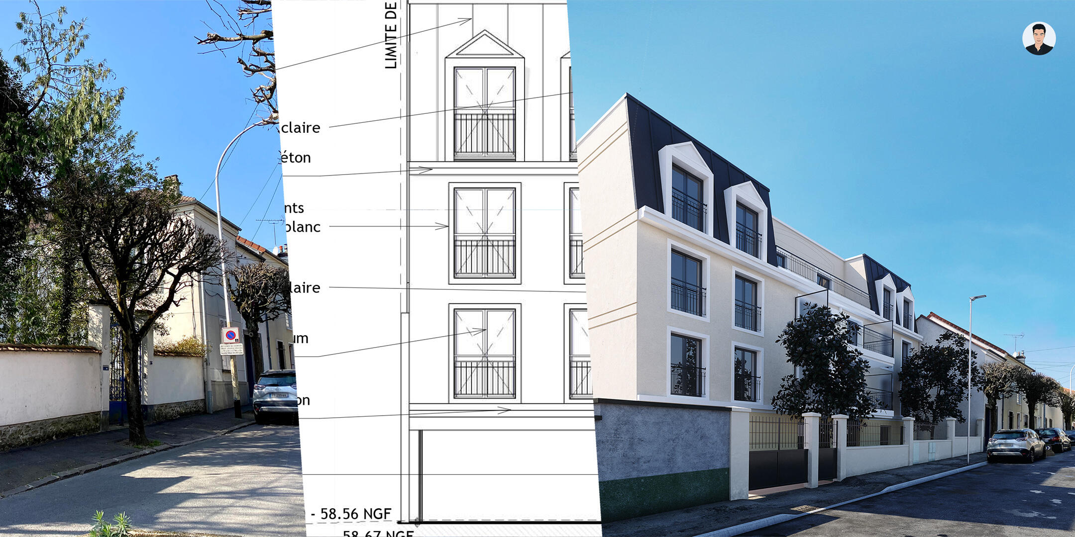 Image de synthese pour un permis de construire